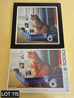 Canvas print and puzzle together