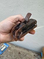 Overall view of Stanley bullnose hand plane held in hand