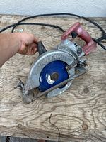 Full view of Skilsaw HD77M circular saw with blade