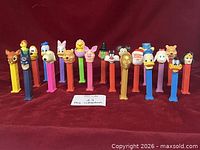 Full lineup of Pez dispensers