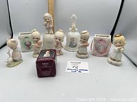 All ten Precious Moments items displayed together