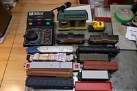 Full lot view with transformer, station and 13 cars