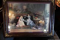 Full view of framed print showing scene and frame detail