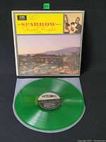 Front cover and green vinyl displayed