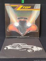 Front jacket with car artwork, inner sleeve displayed