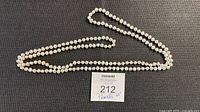 Full view of entire pearl rope strand