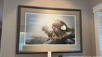 Framed Robert Bateman limited edition print on wall