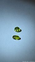 Both peridot stones top and bottom