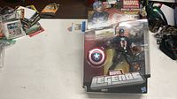 Front view of sealed Marvel Legends Captain America figure in packaging