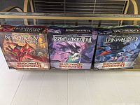 All three Dungeons & Dragons board game boxes