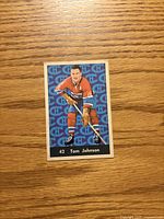 Front of 1961-62 Parkhurst Tom Johnson #42 card