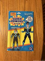Front of sealed Nightwing Super Powers Collection action figure on card