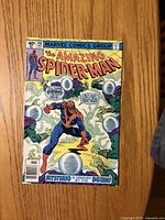 Front cover showing issue number, price, Spider-Man vs Mysterio artwork