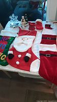 Group view of assorted stockings and holders on table