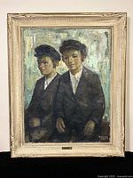 Full view of framed Joseph Rosenberg painting