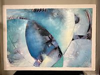 Front view of entire painting showing composition and mounting board