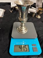 Cup on digital scale showing 41.5 g