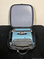 Typewriter inside open case