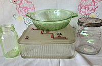 All four glass items together