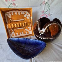 Group shot showing the three ceramic pieces together