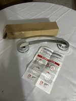 Grab bar front view with box and instruction sheet