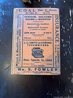 Front cover showing title and advertisements