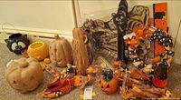 Group shot of all Halloween decor items