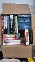 Open box showing all DVD sets
