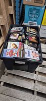 Bulk tote filled with DVD movies