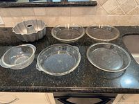 Group shot of all six pieces showing overall condition