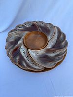 assembled serving set top view