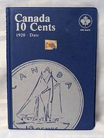 Front cover of blue Uni-Safe Canada 10 Cents album