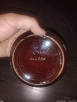 underside showing mark Made in England and hand-written number