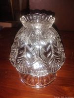 Candle holder assembled with globe shade in place