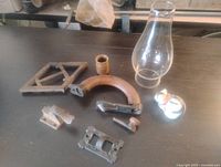 All items laid out on black surface