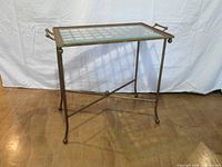 Full view of table with tray in place