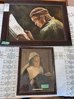 Both framed artworks displayed together