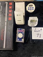 All items: thermostat, dimmer switch package, two digital timers, boxed patio door lock bar