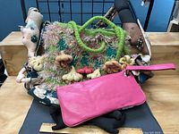 Group shot of all three purses on display