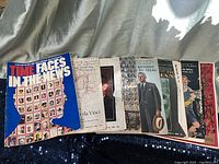 All eight magazines lined in a row