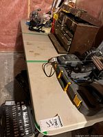 Full view of table with contents on top