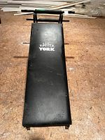 Full view of York weight bench top surface