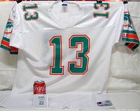 Front view of Dan Marino #13 Champion Miami Dolphins jersey