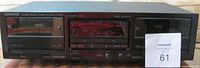 Front view cassette deck with both tape doors closed