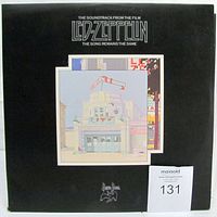 Front of gatefold jacket showing album art and lot sticker