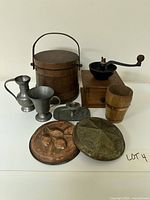 Group shot of all nine items showing overall condition