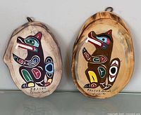 Both plaques front view