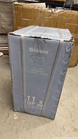 Boxed Shinco SDZ-130P dehumidifier, straps intact