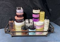 Full view of tray with all products