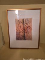 Full view of framed artwork